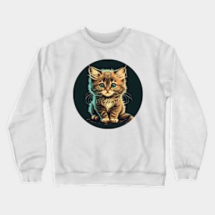 Funny Beautiful Cat Lover - Love Cats Crewneck Sweatshirt